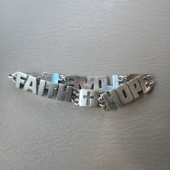Retired James Avery Retired Faith Hope Love Sterling Silver...